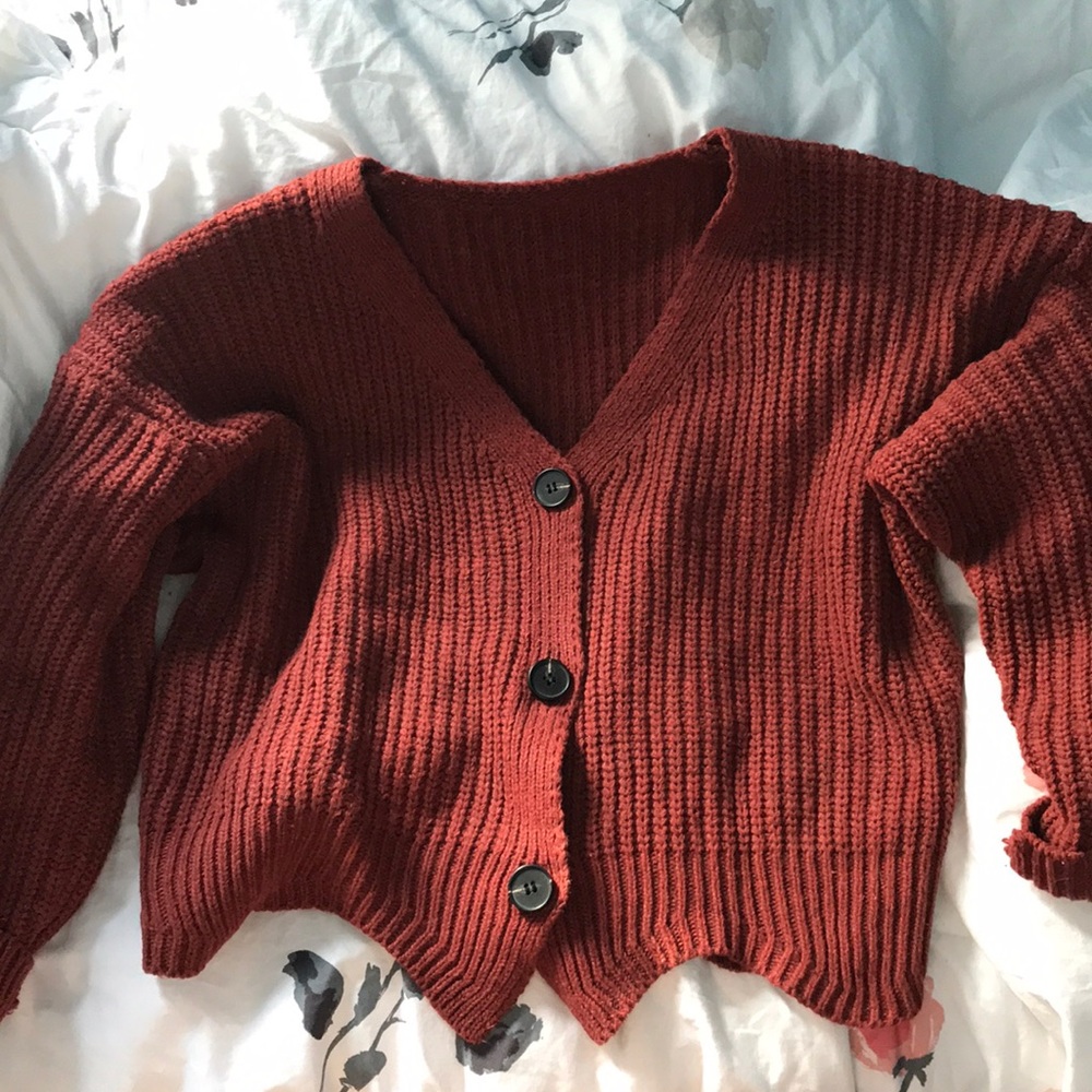 Boxy CableKnit Sweater/Cardigan